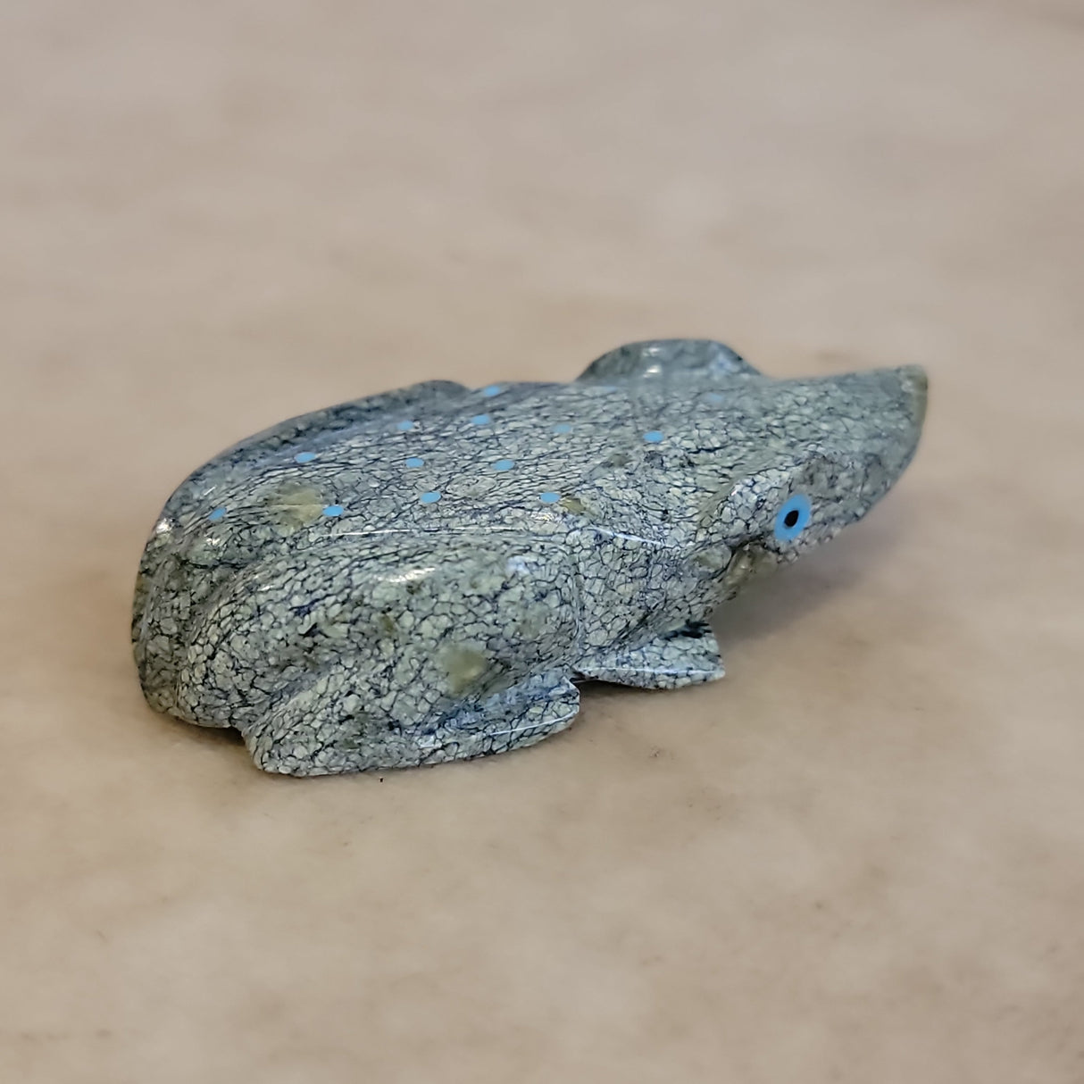 Serpentine Frog Zuni Fetish