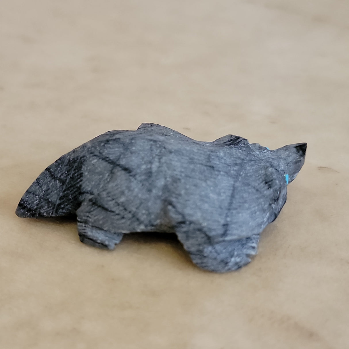 Picasso Marble Badger Zuni Fetish