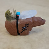 Isleta Pueblo Sandstone Zuni Fetish Bear