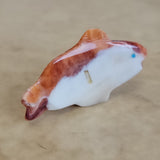 Orange Spiny Oyster Shell Fish Zuni Fetish