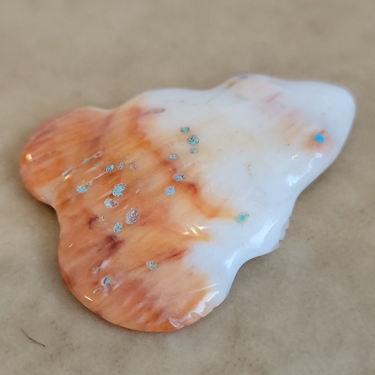 Spiny Oyster Shell Frog Zuni Fetish