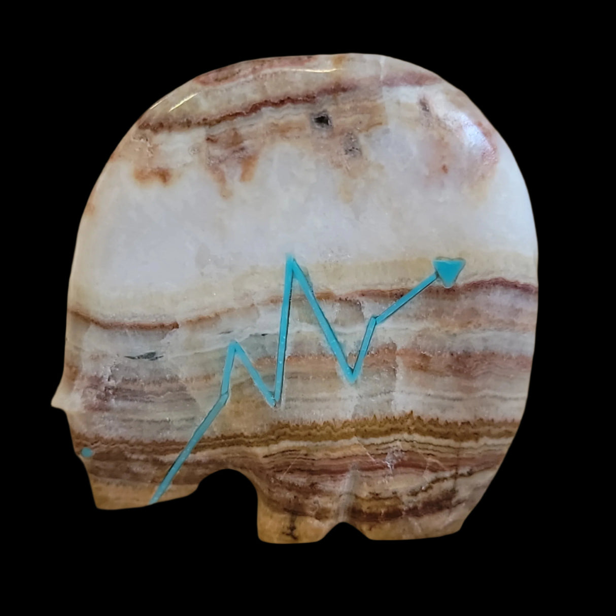 Stewart Quandelacy  Onyx Medicine Bear Zuni Fetish