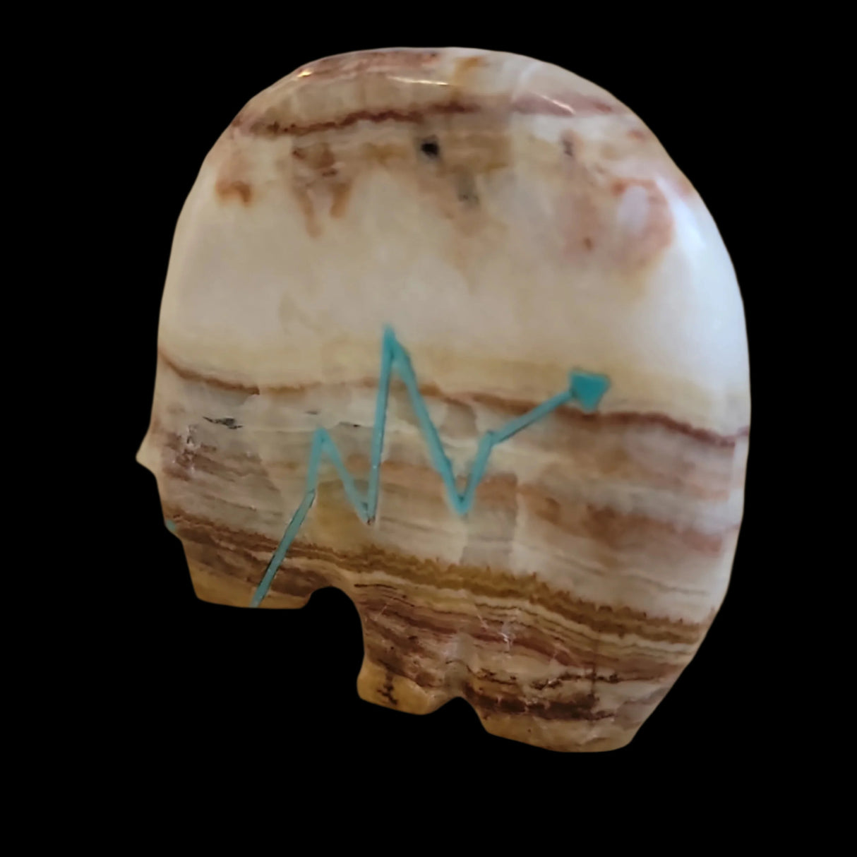 Classic Onyx Medicine Bear Zuni Fetish