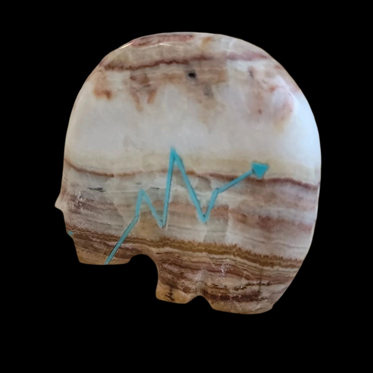 Classic Onyx Medicine Bear Zuni Fetish