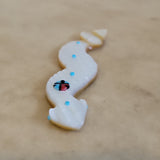 Gold Lip w/Zuni Sun Zuni Fetish Snake/Rattlesnake