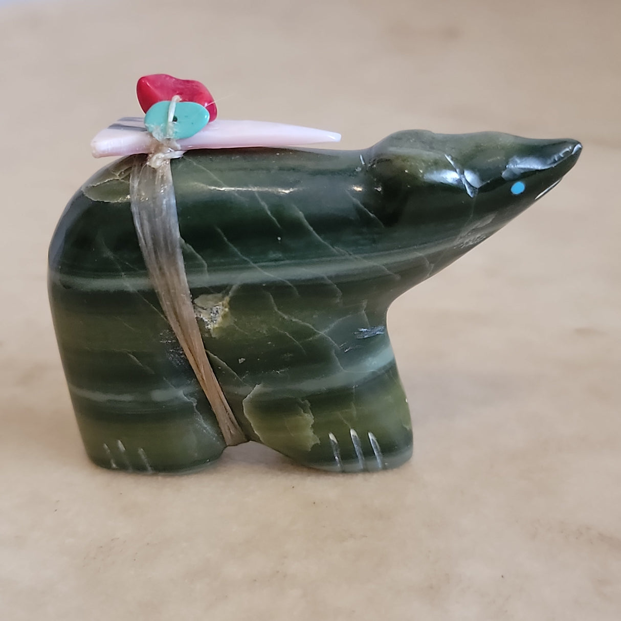 Ricolite Bear Zuni Fetish