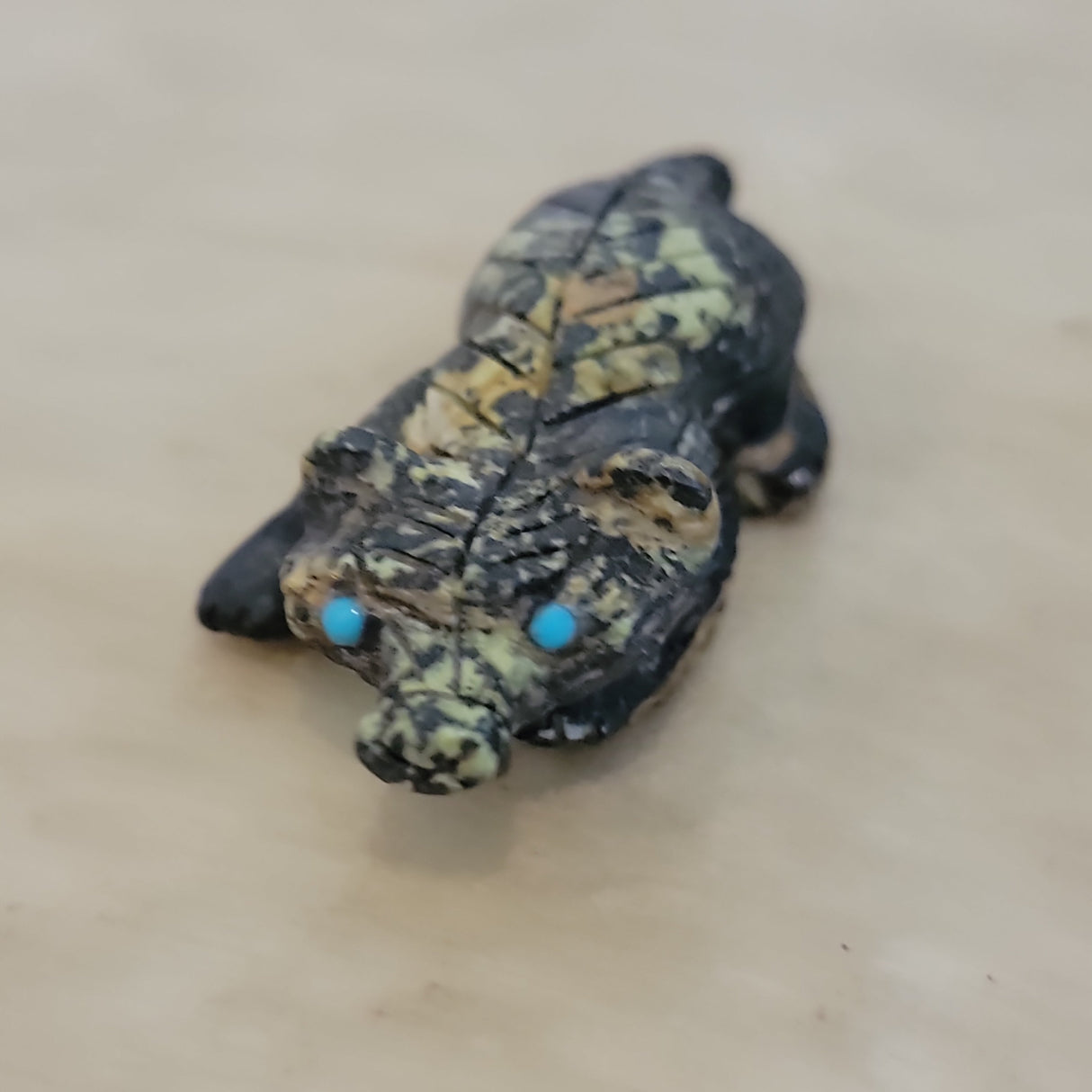 Serpentine Badger on the Prowl Zuni Fetish