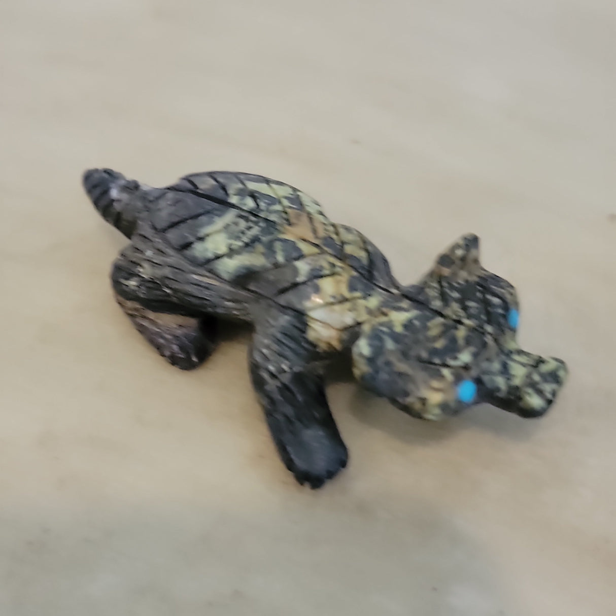 Serpentine Badger on the Prowl Zuni Fetish