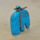 Turquoise/Pyrite Medicine Bear Zuni Fetish