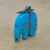 Turquoise/Pyrite Medicine Bear Zuni Fetish