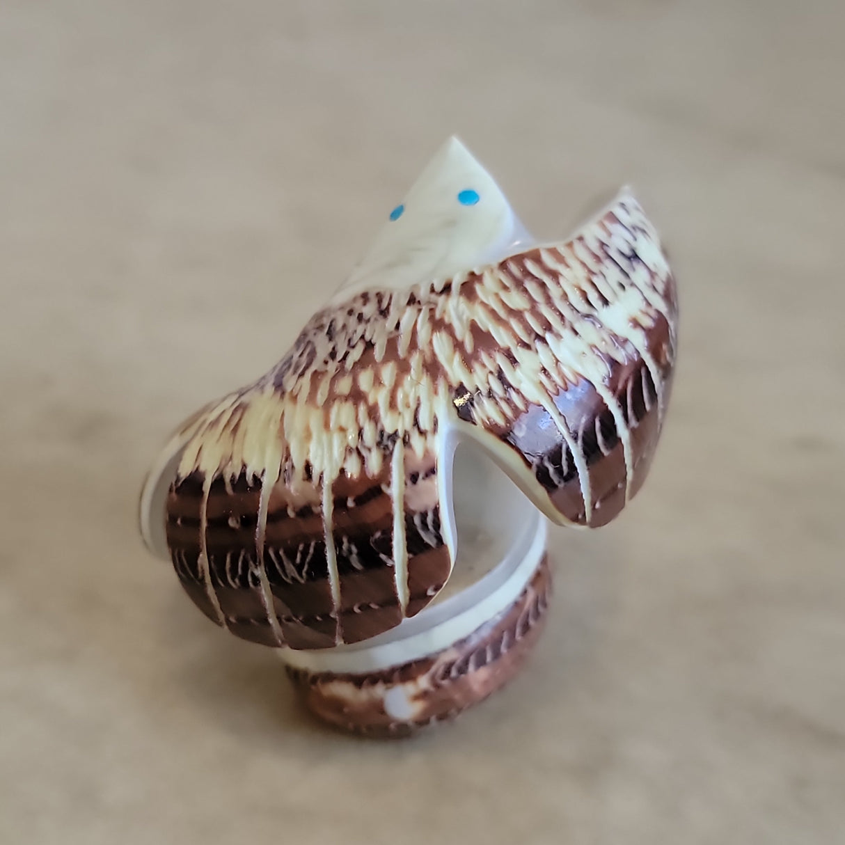 Snail Shell Eagle Zuni Fetish