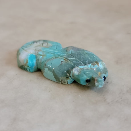 Turquoise Zuni Fetish Badger