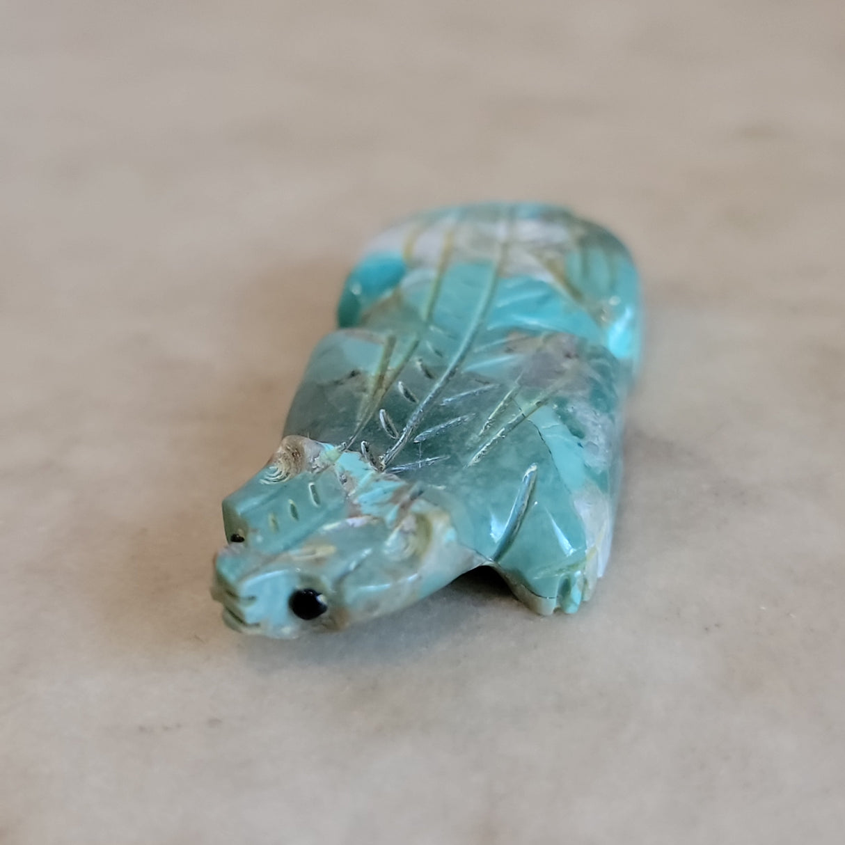 Turquoise Zuni Fetish Badger