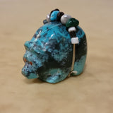 Fancy Chrysocolla Bear Zuni Fetish