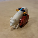 Double Bears with Fancy Offering Zuni Fetish