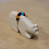 Double Bears with Fancy Offering Zuni Fetish