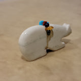 Double Bears with Fancy Offering Zuni Fetish