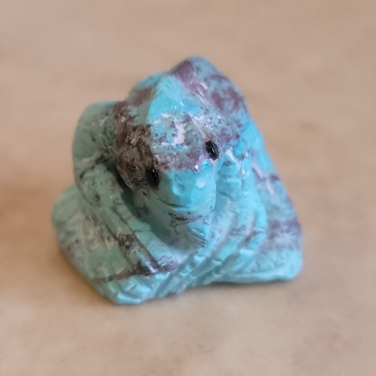 Turquoise Iguana Zuni Fetish