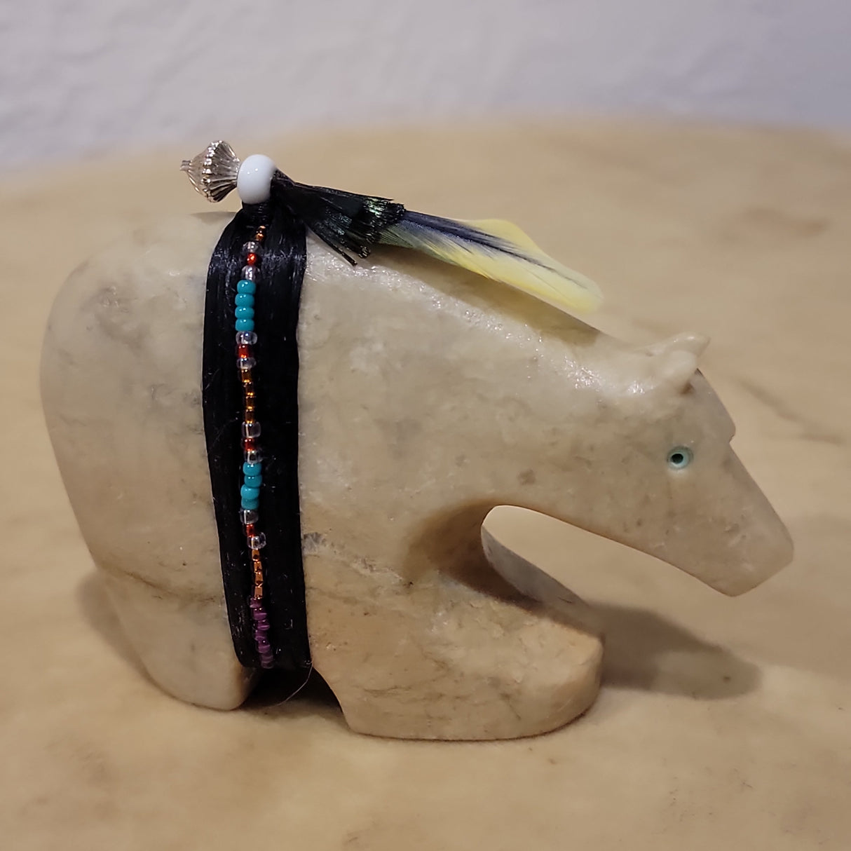 Navajo Alabaster Bear Zuni Fetish
