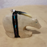 Navajo Alabaster Bear Zuni Fetish