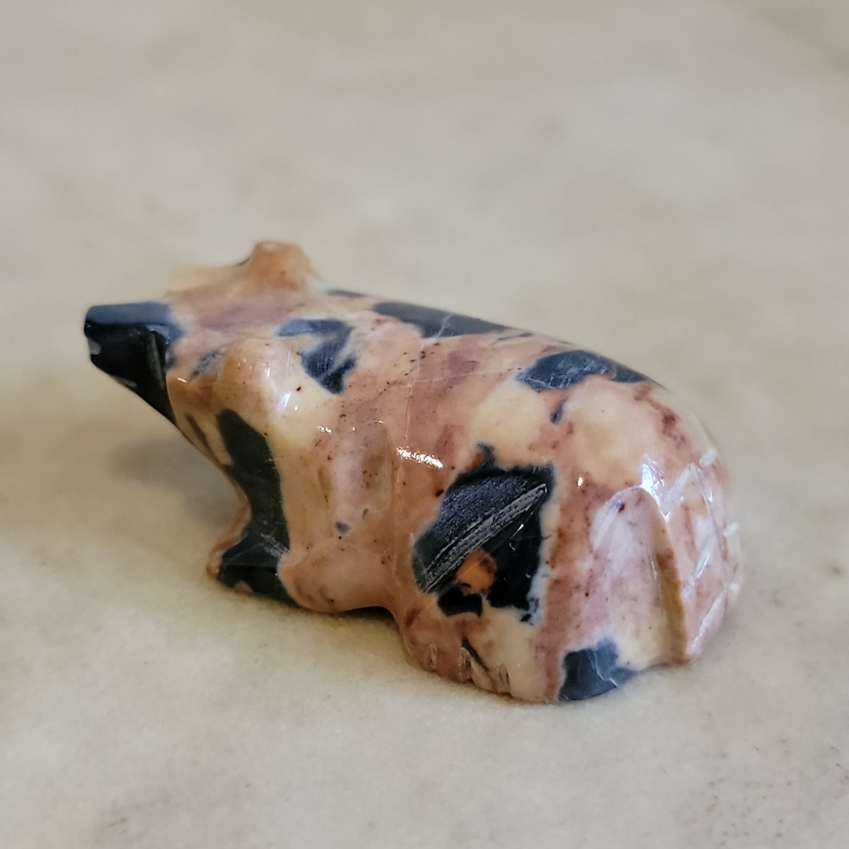Egyptian Marble Zuni Fetish Badger