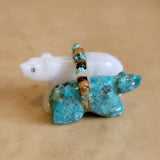 Daisy Leonard Double Bears  Zuni Fetish