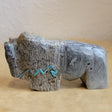 Landon Booqua Large Marble Bison/Buffalo Zuni Fetish
