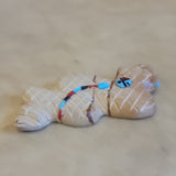 Picture Stone Jasper Snake w/ Heartline and Sun Zuni Fetish