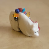 Double Bears w/Fancy Offering Zuni Fetish