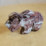 Triple Heartlines Crazy Horse Stone Ram Zuni Fetish