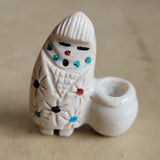 Serpentine Corn Maiden w/Olla Zuni Fetish