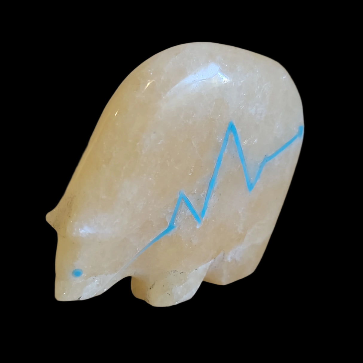 Calcite Medicine Bear Zuni Fetish