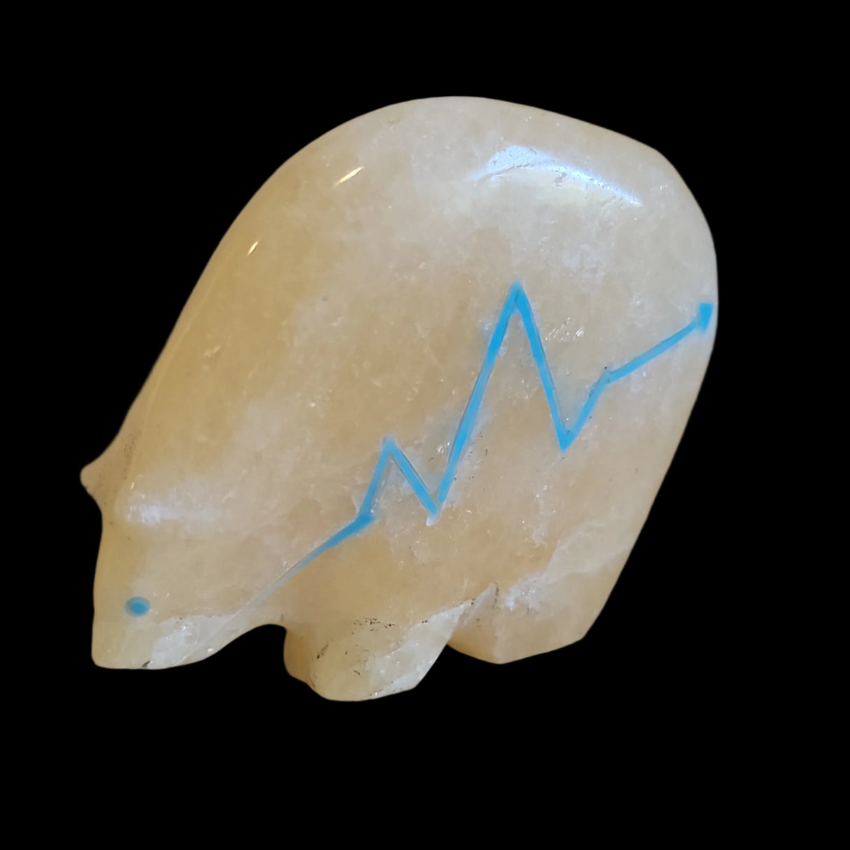 Calcite Medicine Bear Zuni Fetish