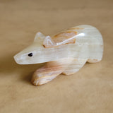 Randy Lucio Sleek Onyx Wolf Zuni Fetish