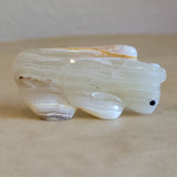 Randy Lucio Onyx Mountain Lion on the Prowl Zuni Fetish