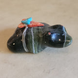 Serpentine Zuni Fetish Frog