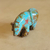 Turquoise Mountain Lion Zuni Fetish