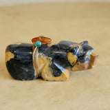 Egyptian Marble Grizzly Bear Zuni Fetish