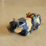 Egyptian Marble Grizzly Bear Zuni Fetish