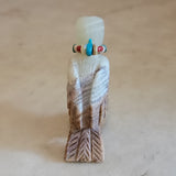 Onyx Eagle w/Offering Zuni Fetish