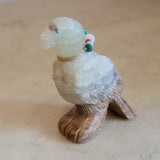 Onyx Eagle w/Offering Zuni Fetish