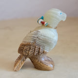 Onyx Eagle w/Offering Zuni Fetish