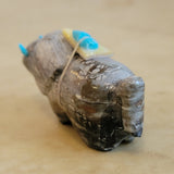 Picaso Marble Bison/Buffalo Zuni Fetish
