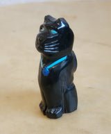 Kitty Cat  w/Fancy Collar Zuni Fetish