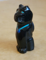 Kitty Cat  w/Fancy Collar Zuni Fetish