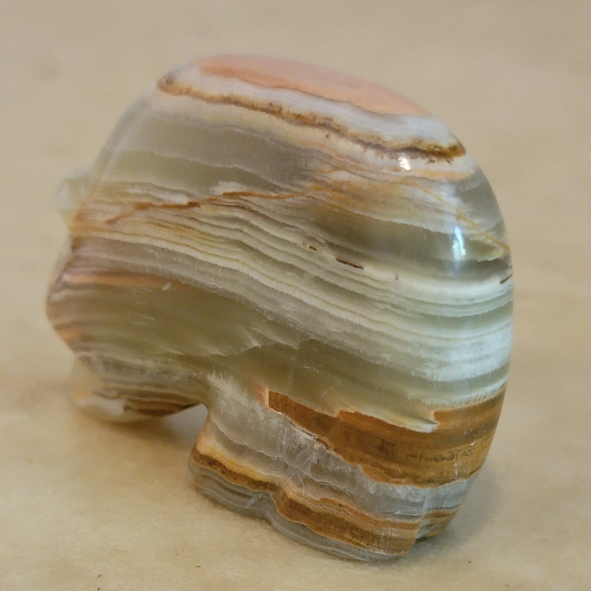 Onyx Medicine Bear  Zuni Fetish