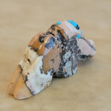 Grizzly Bear w/Zuni Sun Zuni Fetish