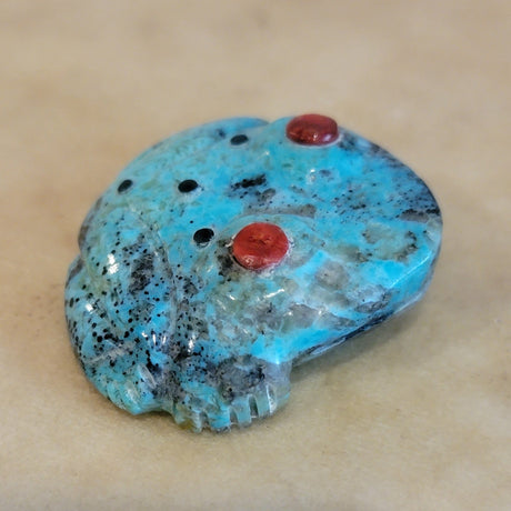 Reynold Lunasee Turquoise Zuni Fetish Turtle