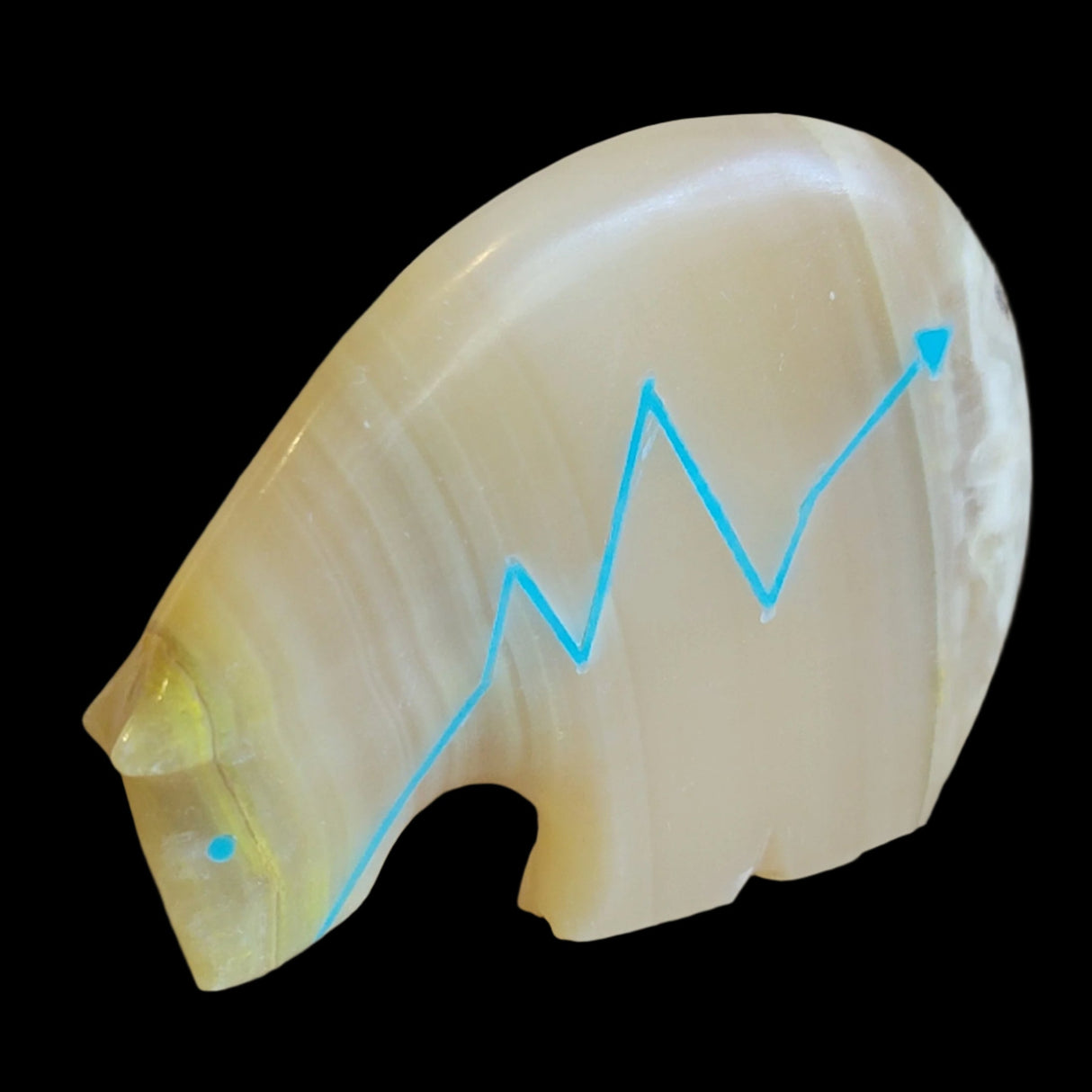 Stewart Quandelacy Unique Bumblebee Jasper Zuni Fetish Medicine Bear