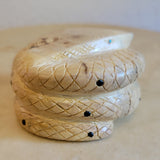 Gilbert Lonjose Huge Wooden "Diamond Back" Rattle Snake Zuni Fetish